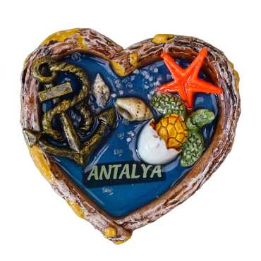 Antalya Temalı Şeffaf Polyester Tabak Magnet - 11