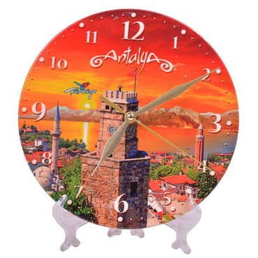 Toptan Antalya Temalı Seramik Saat 20 cm - 6