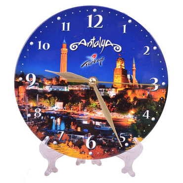 Toptan Antalya Temalı Seramik Saat 20 cm - 7