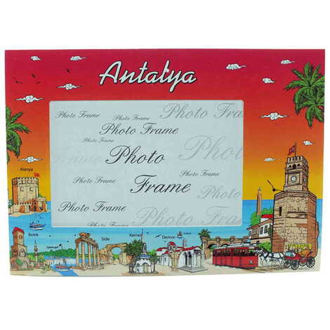 Toptan Antalya Temalı Uv Baskılı Fotoğraf Çerçevesi 10x15 cm