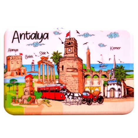 Toptan Antalya Temalı Uv Baskılı Magnet 80x50 mm - 5
