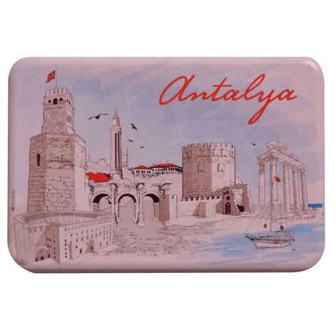 Toptan Antalya Temalı Uv Baskılı Magnet 80x50 mm - 8