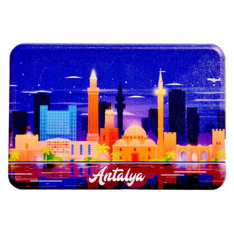 Toptan Antalya Temalı Uv Baskılı Magnet 80x50 mm - 9