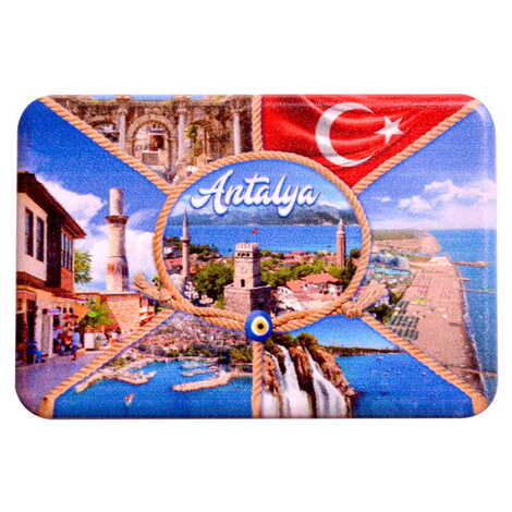 Toptan Antalya Temalı Uv Baskılı Magnet 80x50 mm - 16