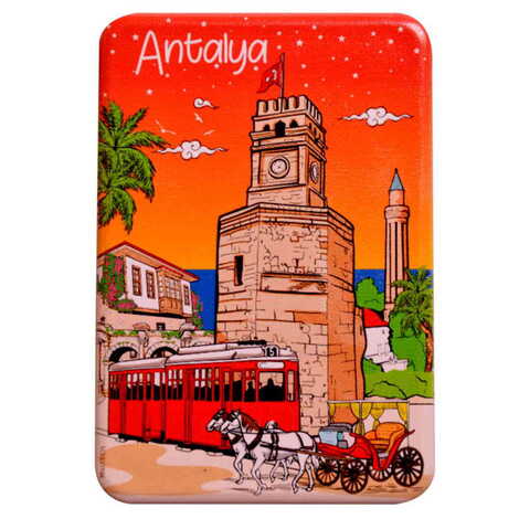 Toptan Antalya Temalı Uv Baskılı Magnet 80x50 mm - 17