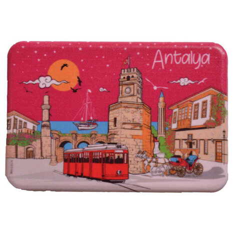 Toptan Antalya Temalı Uv Baskılı Magnet 80x50 mm - 20