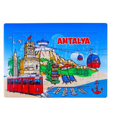 Antalya Temalı Uv Baskılı Puzzle 130x180 mm - Myros