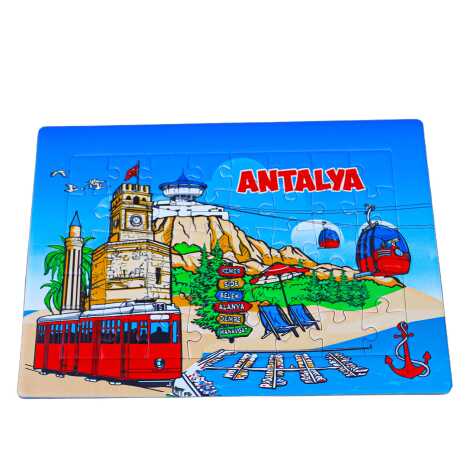 Antalya Temalı Uv Baskılı Puzzle 130x180 mm - 5