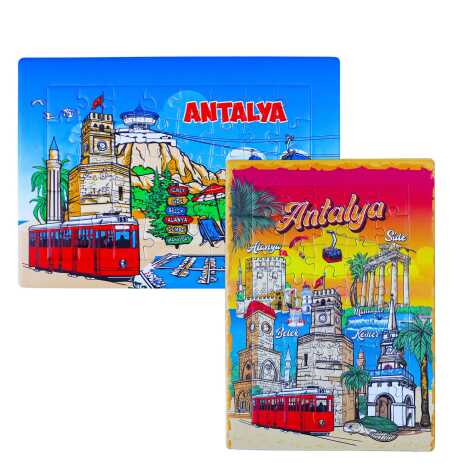 Antalya Temalı Uv Baskılı Puzzle 130x180 mm - 2