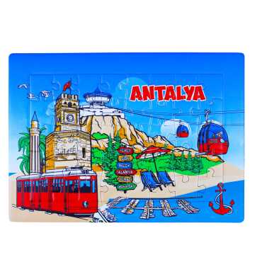 Antalya Temalı Uv Baskılı Puzzle 130x180 mm - 3