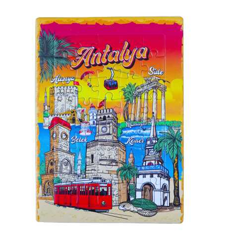 Antalya Temalı Uv Baskılı Puzzle 130x180 mm - 4