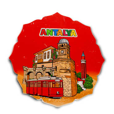Antalya Temalı Uv Baskılı Yıldız Yöresel Nihale - 2