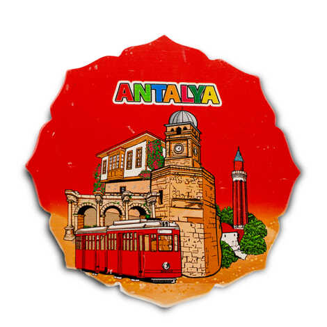 Antalya Temalı Uv Baskılı Yıldız Yöresel Nihale - 2