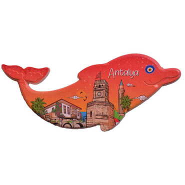 Toptan Antalya Temalı Myros Uv Yunus Şeki̇lli̇ Magnet 110*50 Mm - 5