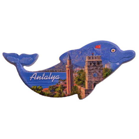Toptan Antalya Temalı Myros Uv Yunus Şeki̇lli̇ Magnet 110*50 Mm - 6