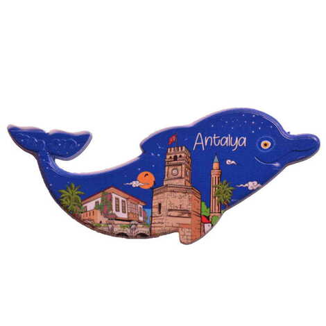 Toptan Antalya Temalı Myros Uv Yunus Şeki̇lli̇ Magnet 110*50 Mm - 7