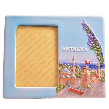 Myros - Antalya Themed Ceramic Photo Frame Big Size