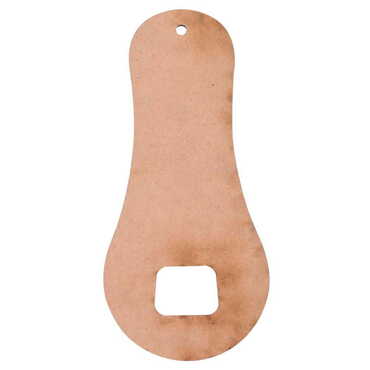 Antalya Themed Classic Shaped Printed MDF Wooden Bottle Opener 170x79 mm - Thumbnail