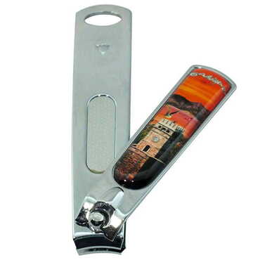 Myros - Antalya Themed Customised Metal Epoxy Nail Clipper 16x80x15 mm