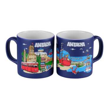 Antalya Themed Customised Serigraphy Printed Ceramic Mug 82x90 mm - 5