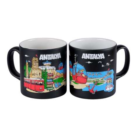 Antalya Themed Customised Serigraphy Printed Ceramic Mug 82x90 mm - 6