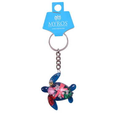 Antalya Themed Customised Transparent Polyester Keyring - Thumbnail