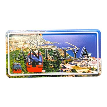 Antalya Themed Embossed Pvc Oppression Fridge Magnet - Thumbnail