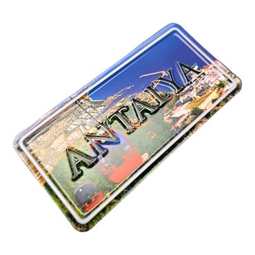 Antalya Themed Embossed Pvc Oppression Fridge Magnet - Thumbnail