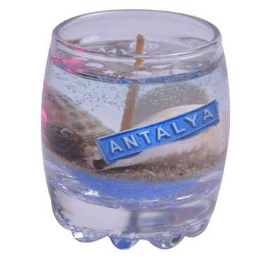 Myros - Antalya Themed Glass Transparent Gel Candle