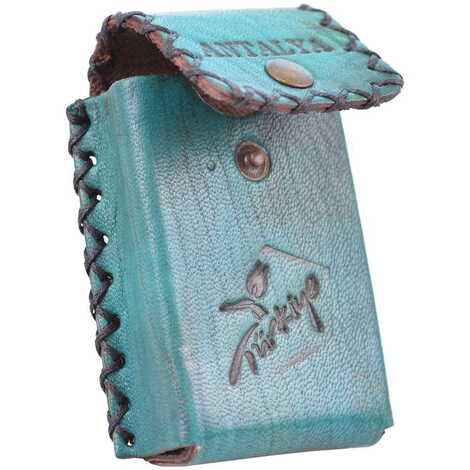 Antalya Themed Leather Cigarette Case