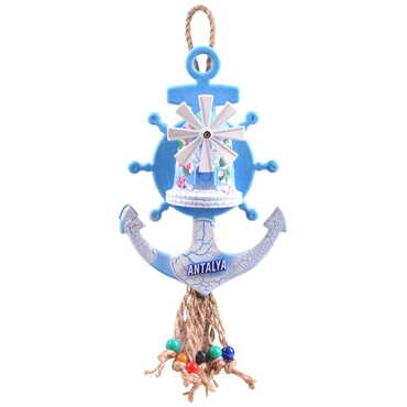 Myros - Antalya Themed Marine Themed Small Anchor Shaped Wall Hanger