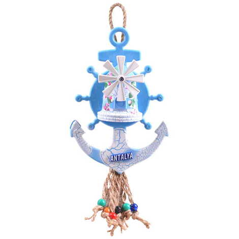 Antalya Themed Marine Themed Small Anchor Shaped Wall Hanger