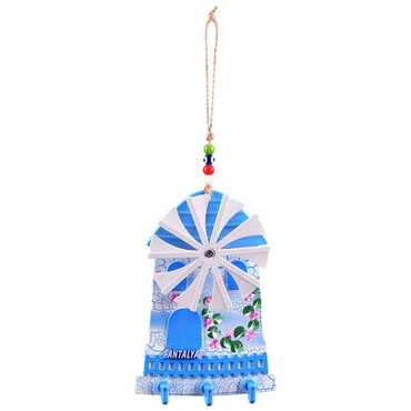 Myros - Antalya Themed Marine Themed Windmill House Keychain Hanger