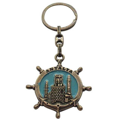 Antalya Themed Metal Customised Enamel Keychain - 11