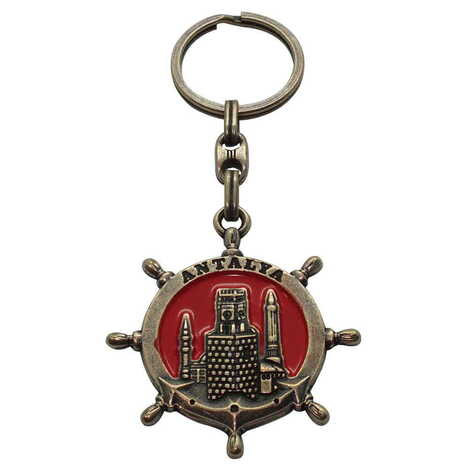 Antalya Themed Metal Customised Enamel Keychain - 12