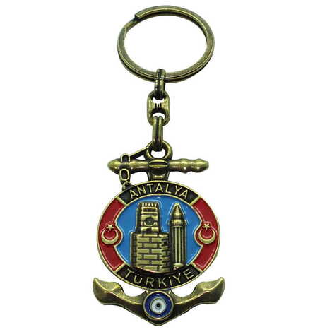 Antalya Themed Metal Customised Enamel Keychain - 15