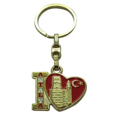 Antalya Themed Metal Customised Enamel Keychain - 20