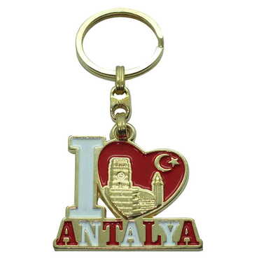 Antalya Themed Metal Customised Enamel Keychain - 22