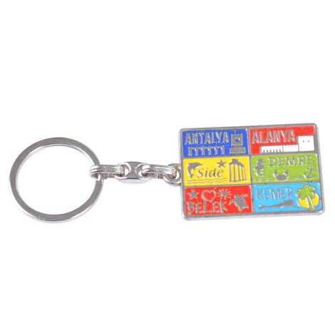 Antalya Themed Metal Customised Enamel Keychain - 23