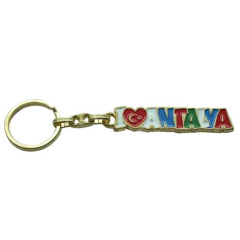 Antalya Themed Metal Customised Enamel Keychain - 27