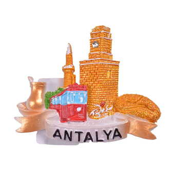 Myros - Antalya Themed Polyester Fridge Magnet