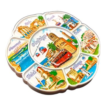 Antalya Themed Polyester Printed Fridge Magnet - Thumbnail