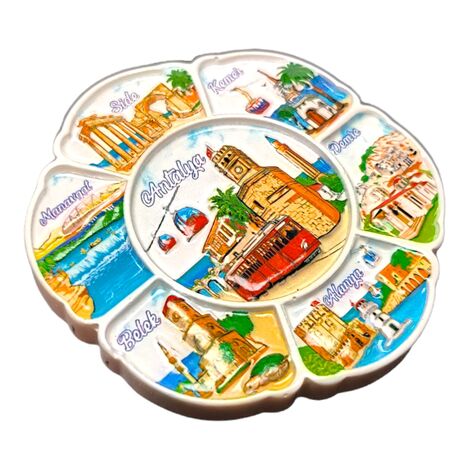 Antalya Themed Polyester Printed Fridge Magnet