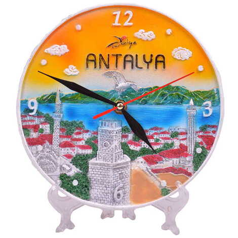 Antalya Themed Polyester Wall Clock