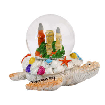 Antalya Themed Polyester Water Globe 45 mm - 1