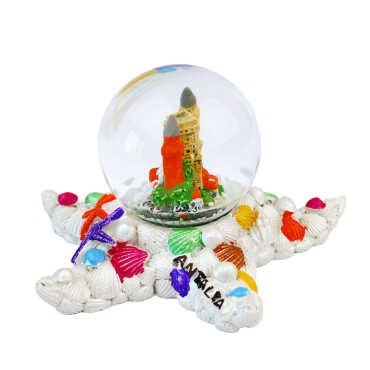 Antalya Themed Polyester Water Globe 45 mm - 3