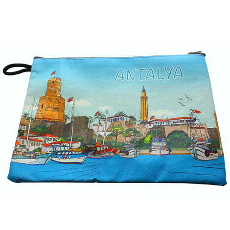 Antalya Themed Turkish Woven Wallet 215x155x8 mm - 3