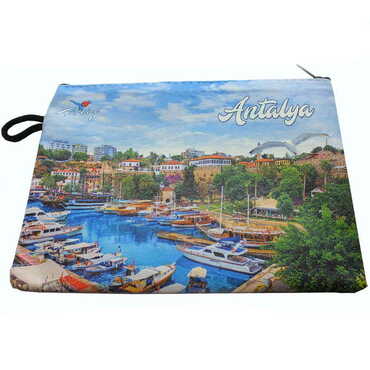 Antalya Themed Turkish Woven Wallet 215x155x8 mm - 4