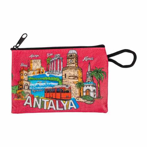 Antalya Themed Turkish Woven Wallet 215x155x8 mm - 11
