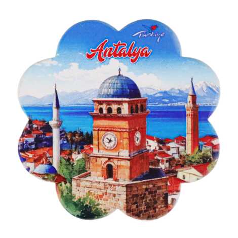 Antalya Themed UV Daisy Traditional Coaster 88 mm - 3